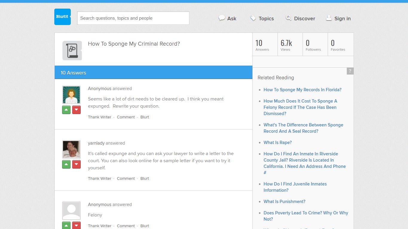 How To Sponge My Criminal Record? - Blurtit